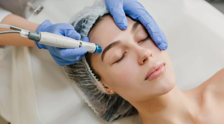 Klar och lyster hud efter HydraFacial